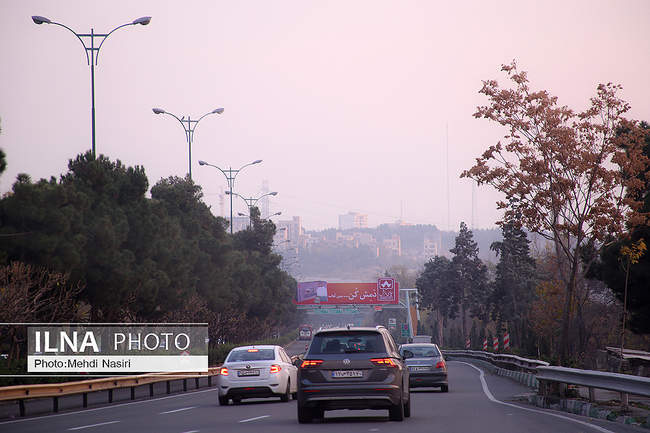 مه گرفتگی در تهران