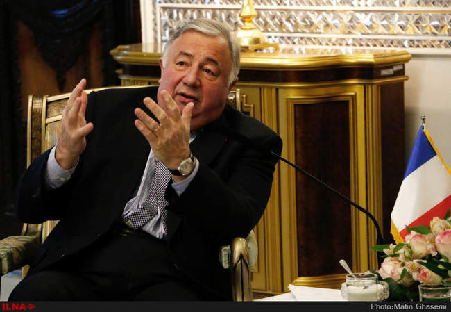 دیدار ژرار لارشه رئیس مجلس سنای فرانسه با آیت الله هاشمی رفسنجانی رئ�