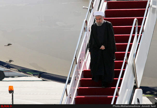 بازگشت رئیس جمهور از سفر نیویورک