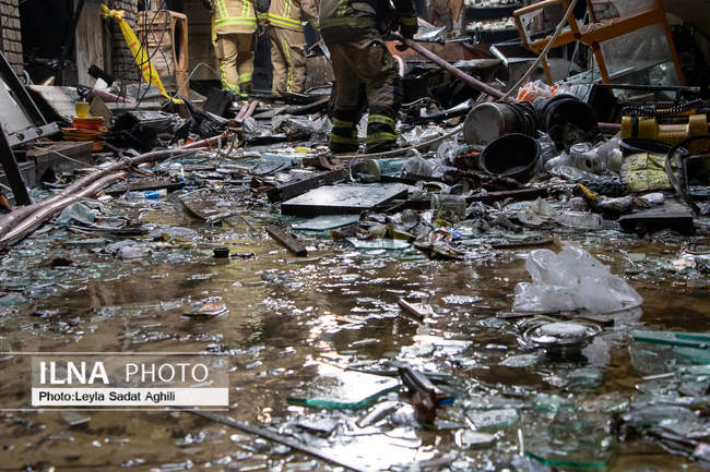 تیمچه حاجب الدوله پس از آتش سوزی