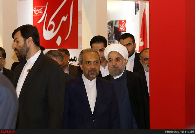 افتتاح بیست و دومین نمایشگاه مطبوعات با حضور رئیس جمهور