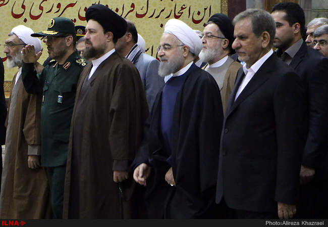 تجدید میثاق رئیس جمهور و اعضای هیئت دولت با آرمان های امام راحل