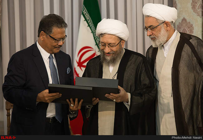 دیدار رئیس قوه قضائیه  با داتوسری افندی بن‌علی حاجی، دادستان کل کشور مالزی