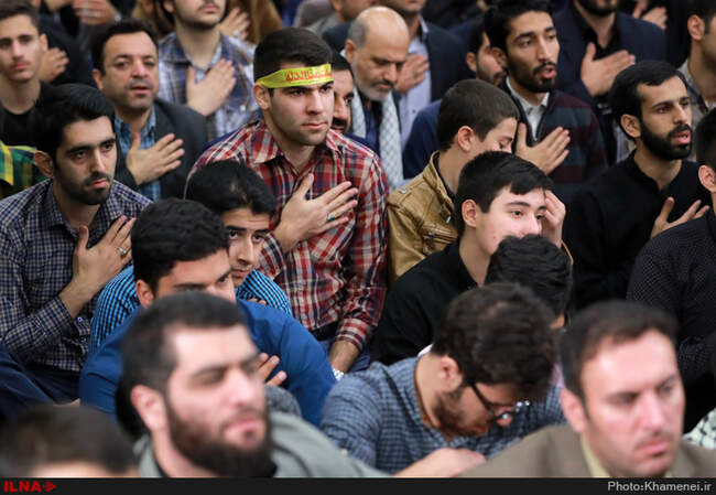 دیدار دانش‌آموزان و دانشجویان با رهبر انقلاب اسلامی