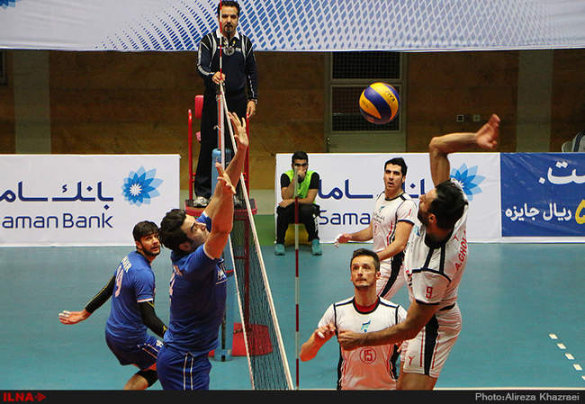 برتری تیم والیبال بانک‌سرمایه مقابل آلومینیوم‌‌المهدی هرمزگان