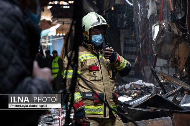 تیمچه حاجب الدوله پس از آتش سوزی