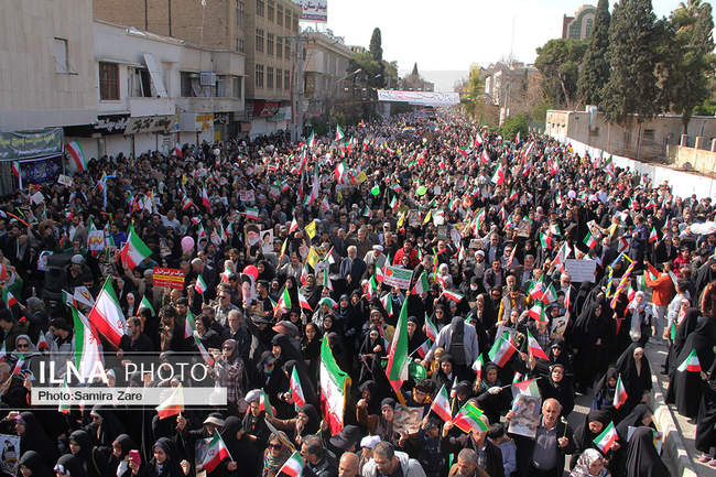 مراسم راهپیمایی ۲۲بهمن - شیراز