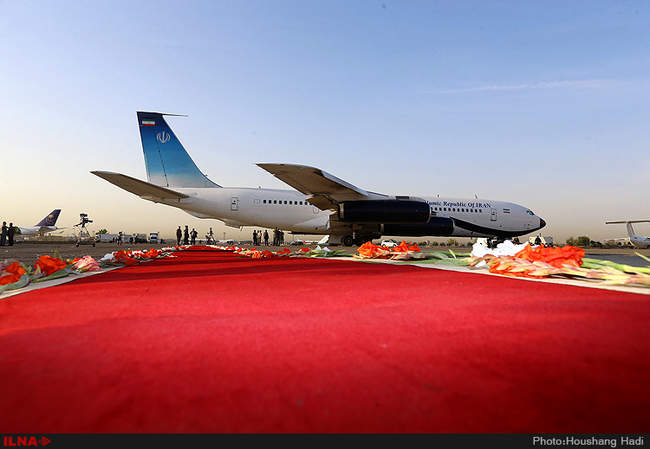 مراسم استقبال از جانباختگان فاجعه منا 