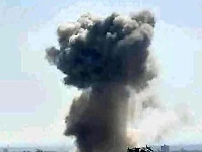 شنیده شدن صدای انفجار در ادلب سوریه 