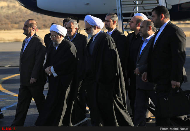 ورود رییس قوه قضاییه به استان ایلام