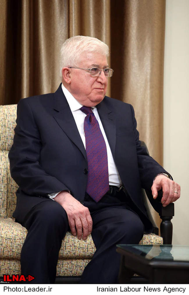 دیدار رییس جمهور عراق با رهبر معظم انقلاب