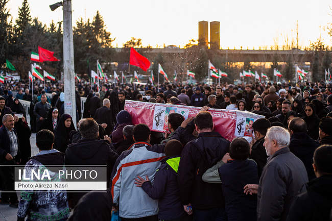 تشییع شهدای مدافع امنیت در قزوین