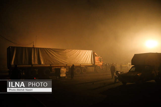 آتش‌سوزی در بارانداز ۱۲ هزار متری در شوش 