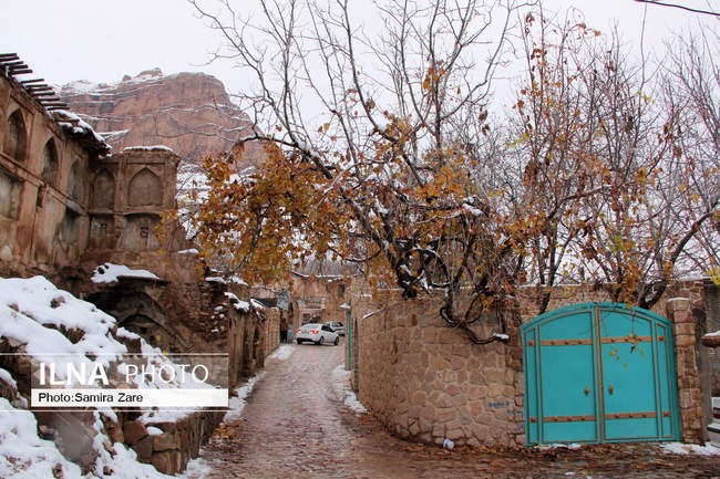 طبیعت برفی روستای قلات