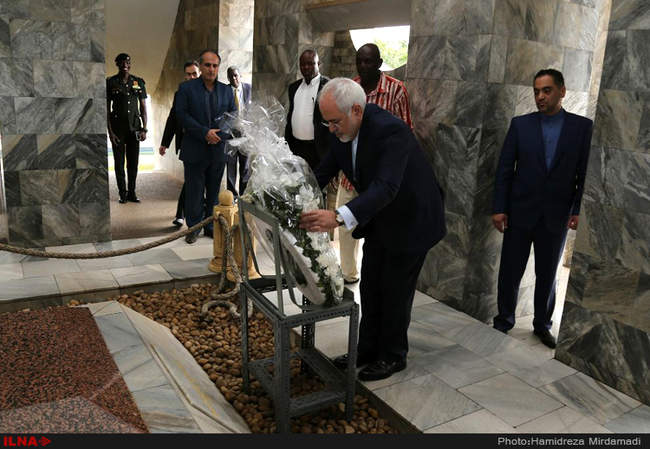 سفر محمدجواد ظریف وزیر امور خارجه کشورمان به غنا