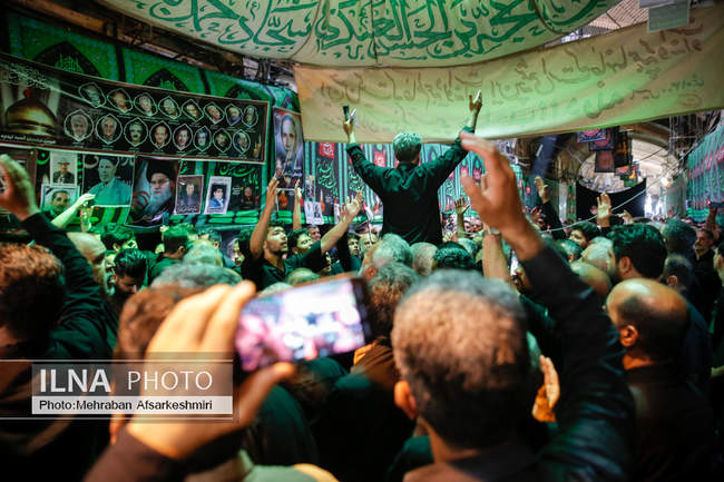 مراسم خیمه‌سوزان ظهر عاشورا در چهارراه گلوبندک تهران /2