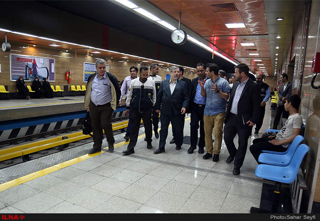 بازدید سرخو از شرکت بهره برداری مترو تهران