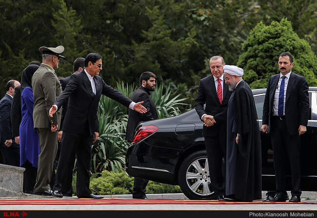 مراسم استقبال رسمی از رجب طیب اردوغان، رییس جمهور ترکیه