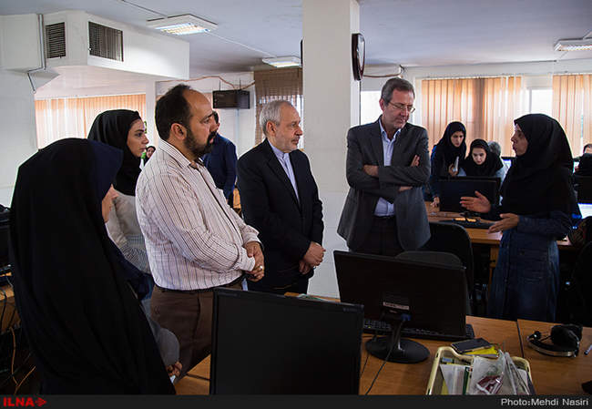 بازدید علی اصغرفانی وزیر آموزش و پرورش از ایلنا