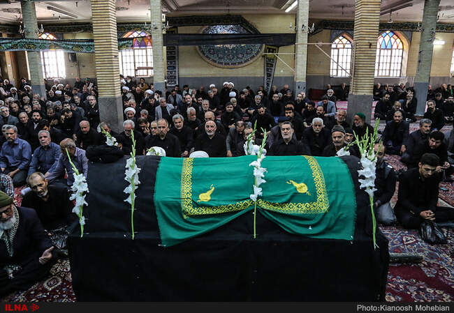 مراسم تشییع پیکر آیت الله سید محمدرضا غروی
