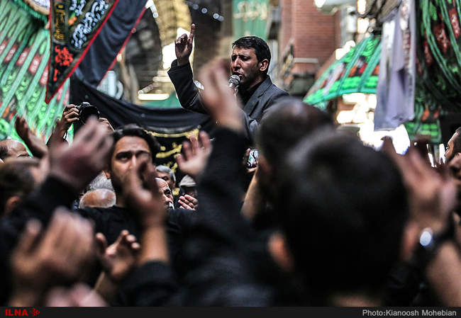 مراسم عزاداری تاسوعای حسینی در بازار تهران