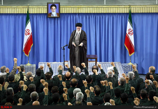 دیدار فرماندهان سپاه پاسداران انقلاب اسلامی‌ با حضرت آیت‌الله خامنه‌ای