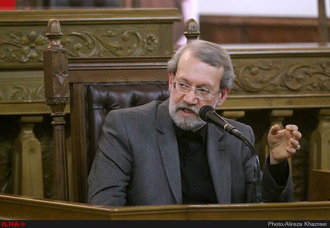 نشست خبری علی لاریجانی رئیس مجلس شورای اسلامی به مناسبت روز مجلس