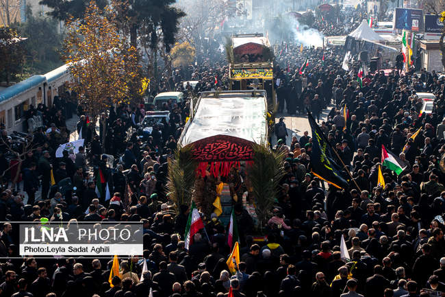 مراسم تشییع پیکر ۱۱۰ شهید گمنام در تهران