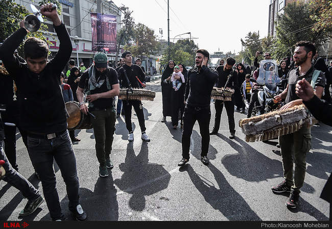 گزارش تصویری از پیاده روی جاماندگان اربعین در تهران 