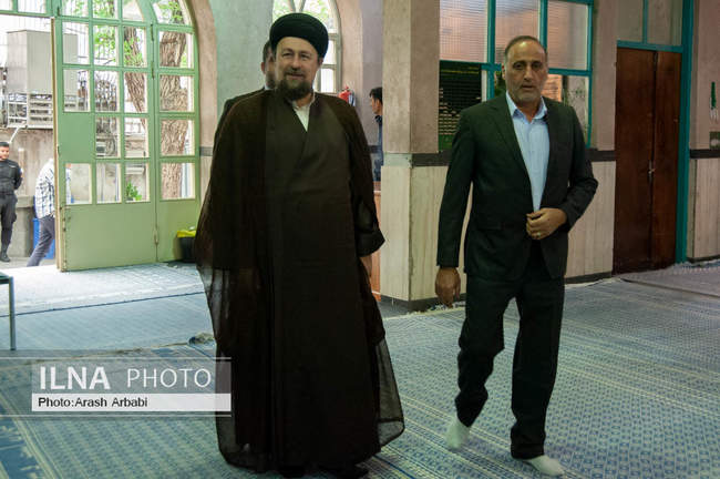 حضور سید حسن خمینی در دور دوم انتخابات مجلس شورای اسلامی 