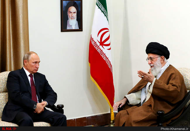 دیدار ولادیمیر پوتین با حضرت آیت‌الله خامنه‌ای رهبر انقلاب 