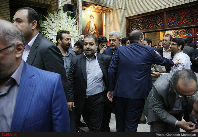 تصاویر حضور شخصیت‌های سیاسی در مراسم ترحیم برادر حسین مرعشی