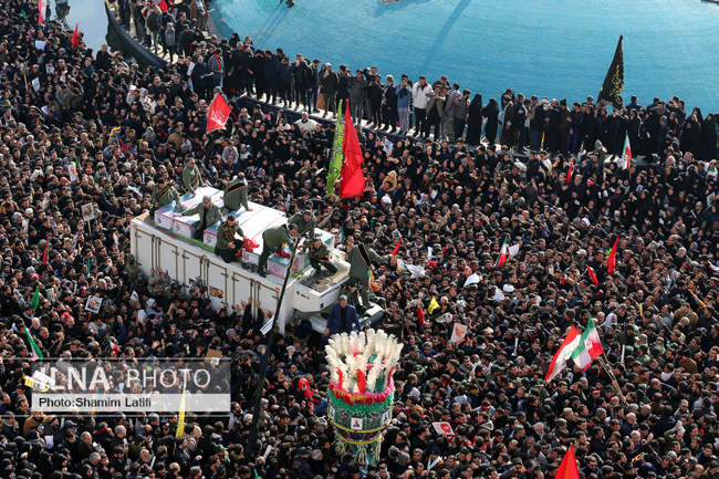 تشییع پیکر پاک سردار سپهبد شهید قاسم سلیمانی در تهران / 2