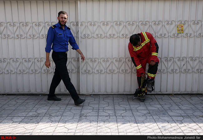 نشست زمین در خیابان پیامبر تهران