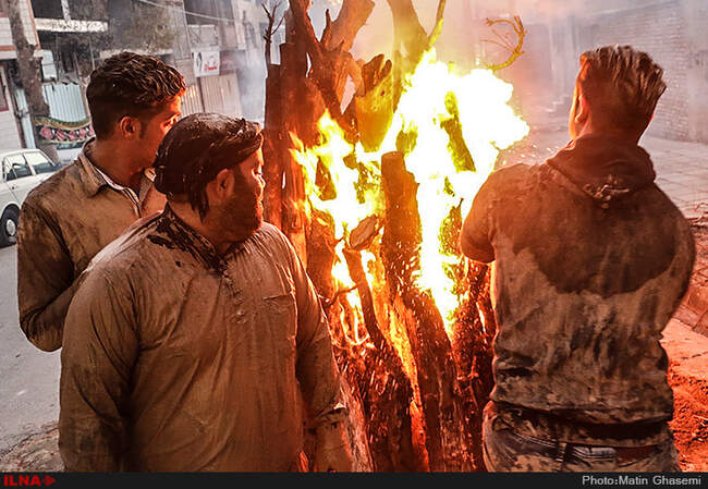 آیین گل مالی عاشورای حسینی در لرستان
