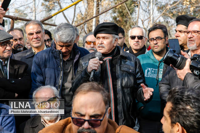 مراسم تشییع پیکر «سعید پیردوست»