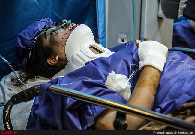 گزارش تصویری ایلنا از مصدومان زلزله غرب ایران در بیمارستان‌های تهرا