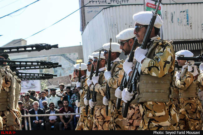 رژه نیروهای مسلح در اردبیل