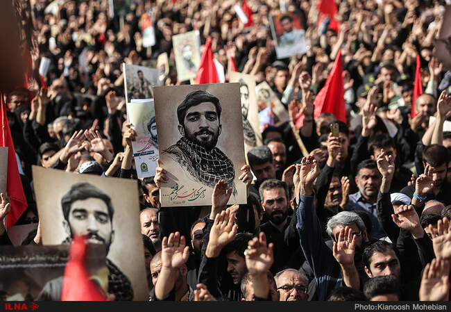از حضور مسئولان عالی نظام در مراسم تشییع تا سلفی سپاهیان با فرزند ۲ساله شهید