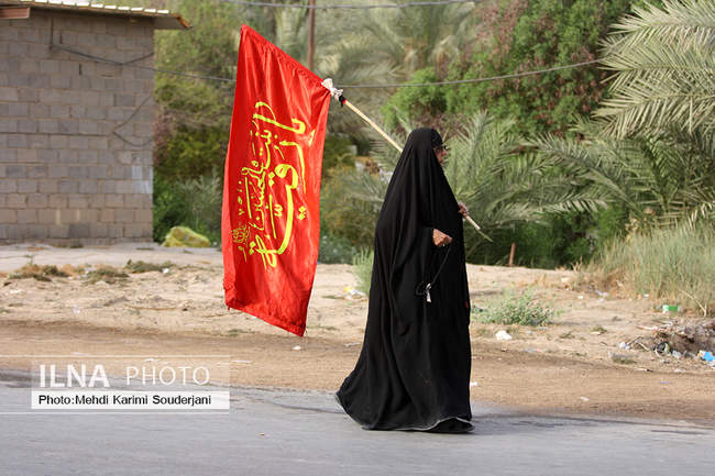 پیاده روی زائران اربعین از مسیر طریق العلما