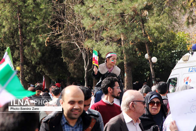 مراسم راهپیمایی ۲۲بهمن - شیراز