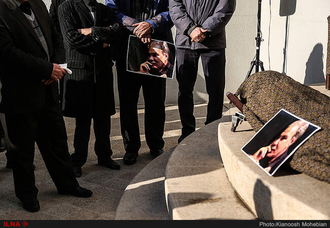 مراسم تشییع پیکر جمشید الوندی فیلم بردار پیشکسوت سینمای ایران