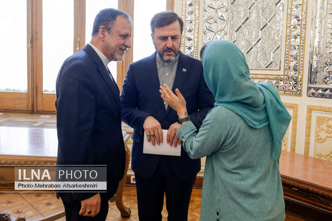 نشست وزیر امورخارجه با سفرا و روسای نمایندگی‌های خارجی و بین‌الملل�
