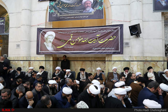 مراسم ختم آیت الله مومن در قم 