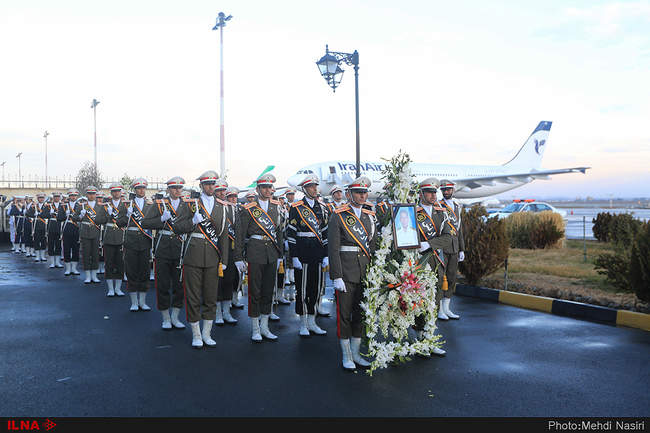 مراسم استقبال از پیکر سه شهید دریانورد نفتکش سانچی