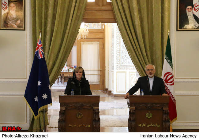 نشست خبری وزرای امور خارجه ایران و استرالیا  