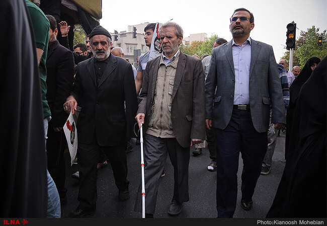 مراسم تشییع پیکر پاک 54 شهید دفاع مقدس نیروی انتظامی از مقابل دانشگاه تهران