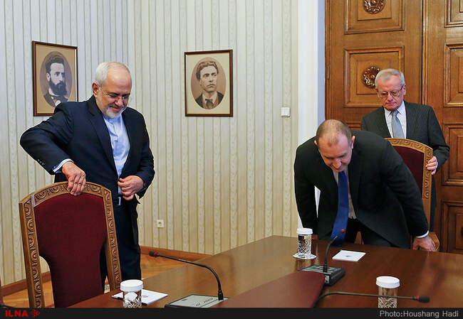 دیدار محمدجواد ظریف با رئیس‌جمهور بلغارستان 