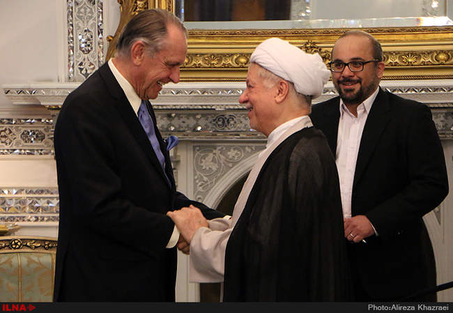 دیدار آیت الله هاشمی رفسنجانی با قائم مقام دبیر کل سازمان ملل متحد