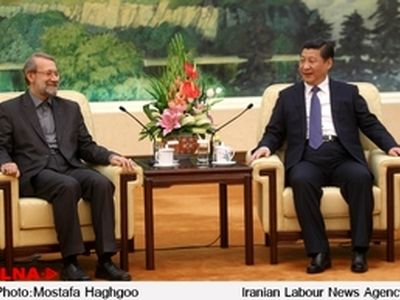 دیدار رئیس مجلس با رئیس جمهور چین‎